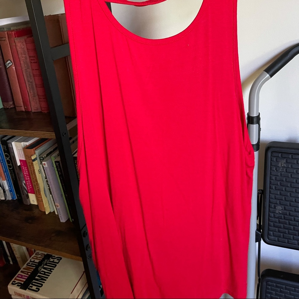 Strappy Red Tank